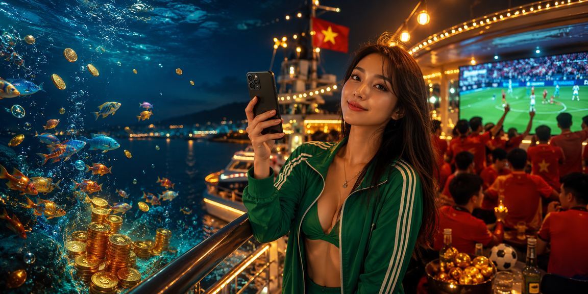 Người dùng truy cập nền tảng gen3x trên điện thoại tại bãi biển Phú Quốc